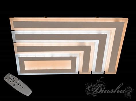 Потолочная плоская люстра прямоугольной формы MX2246-600+400 dimmer (ID ...
