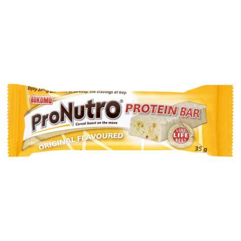 Bokomo Pronutro Original Flavoured Protein Bar 35g Cereal Bars And Breakfast Biscuits Biscuits