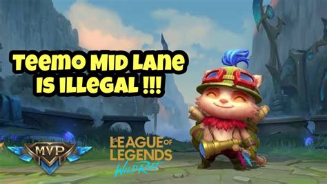 Wild Rift Teemo Mid Lane Is Illegal League Of Legends Alph Wr