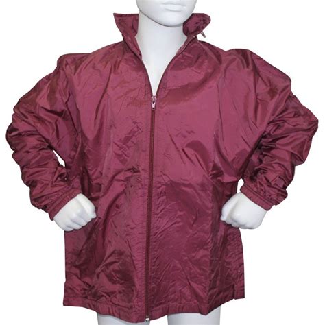 MAROON ADULTS WATERPROOF SPRAY JACKET - Beleza School Uniforms