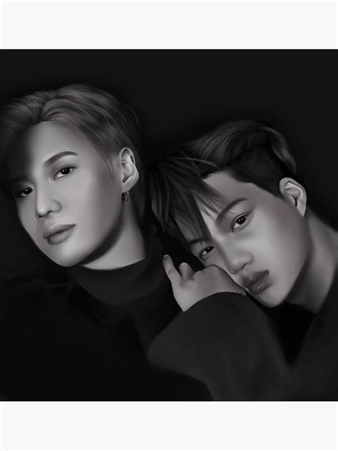 TAEKAI Taemin Kai Kpop Shinee Exo Superm K Pop Digital Drawing Poster