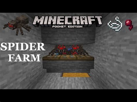 Spider Spawner Farm In MCPE Tutorial YouTube