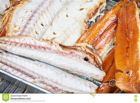 Set Of Smoked Fish Stock Image Image Of Dish Hiking 80704873