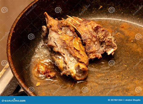 Fish In A Frying Pan In Oil Stock Photo Image Of Meal Tradition