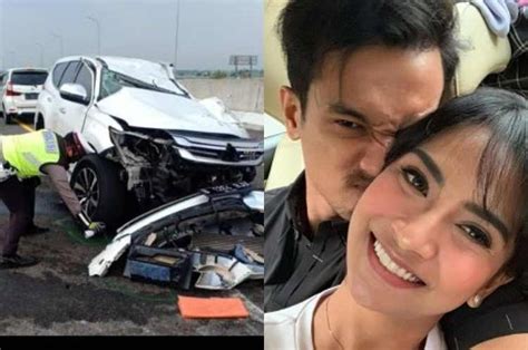 Kondisi Kendaraannya Hancur Total Hingga Vanessa Angel Dan Suami