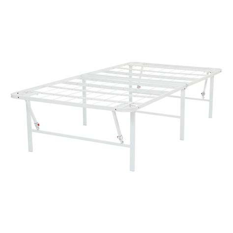 Mainstays 18 High Profile Foldable White Steel Bed Frame Multiple