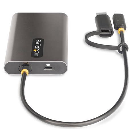 Buy the StarTech.com 109B-USBC-HDMI USB-C to Dual-HDMI Adapter 4K 60Hz