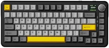 Ajazz Ak Max Teclado Mec Nico Sem Fio Rgb Estrutura Gasket N Key Rollover Teclas Hot Swap