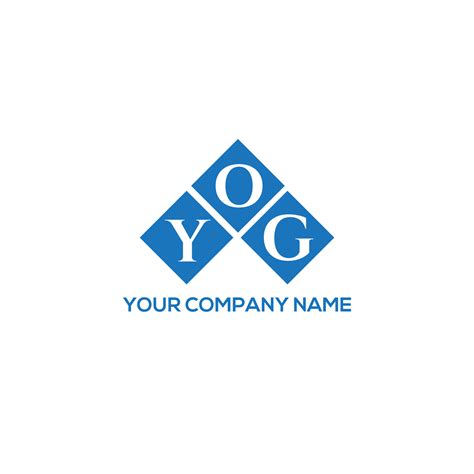 YOG letter logo design on white background. YOG creative initials ...