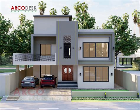 Beautiful House Elevation Design In DHA Islamabad - ArcoDesk Pakistan