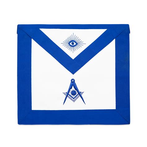 Senior Deacon Masonic Officer Apron Blue White TME APR