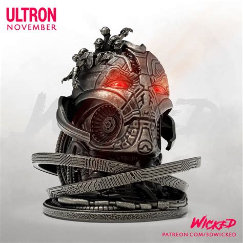 Wicked Marvel Ultron Bust Stls Ready For Printing