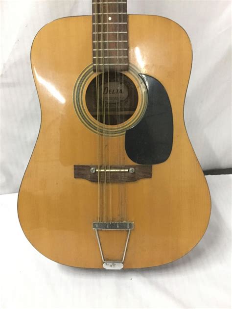 Vintage 70s Delta Japanese 12 String Guitar Needs Work And Wear But