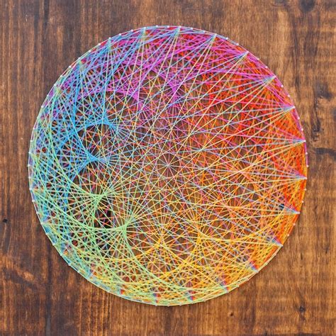 Lotus String Art Etsy