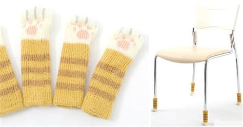 Protect Your Floor With These Cute Cat Paw Socks For Tables And Chairs