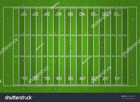 American Football Field Dark Light Grass Stock Photo 153189683 ...