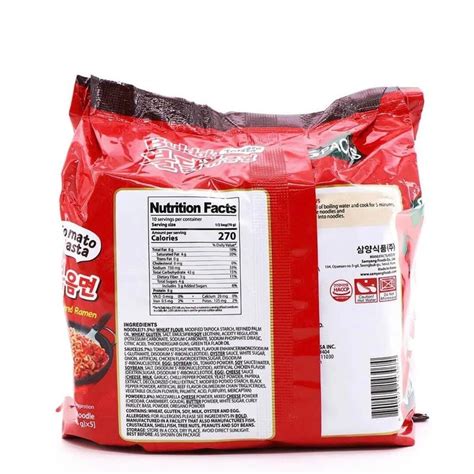Buldak Tomato Pasta Hot Chicken Flavor Stir Fried Spicy Ramen Pack Of Samyang Noodle Korean