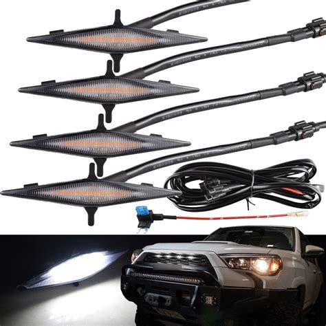 Buy Boigoo Auto Led Front Grill Lights For Toyota Runner Trd Pro Grid