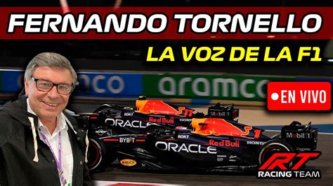 EN VIVO CHARLA con Don FERNANDO TORNELLO la VOZ de la F1 ANÁLISIS