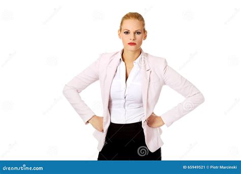 Angry Blonde Elegant Business Woman Stock Image Image Of Expression Anger 65949521