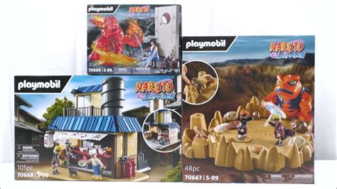 Unboxing Playmobil Naruto Shippuden 2023 70666 70667 70668