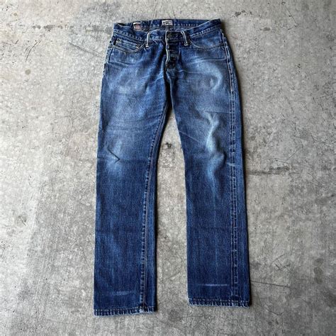 Vintage Naked Famous Jeans Mens Blue Denim Weird Guy Indigo Grailed