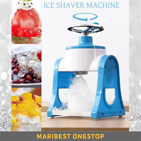 Manual Ice Crusher Hand Crank Ice Shaver Portable Manual Shredding Machine For Making Shaved