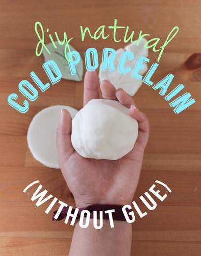 Diy Natural Cold Porcelain Clay Without Glue Diy Air Dry Clay