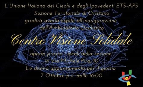 Apre L Ambulatorio Oculistico Nella Sede Dell Unione Ciechi Di Oristano