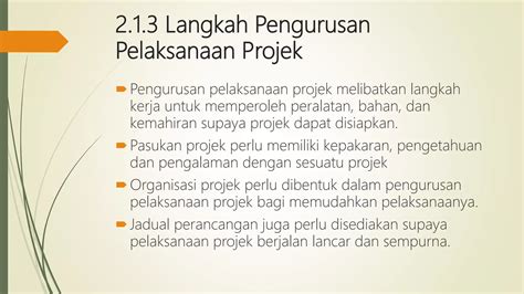 Reka Bentuk And Teknologi Bab 2 Pengurusan Projek Ppt