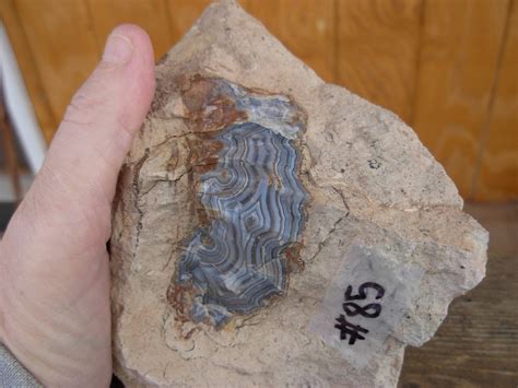 Blue Agate Specimen From South Dakota Raw In By Blackstreaksbeads