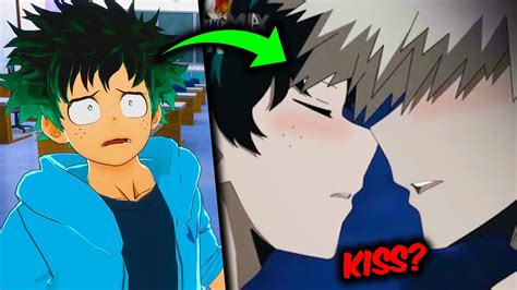 Deku Reacts To Bakugo Kissing Him Rizz Youtube