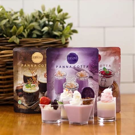 Jual Paket Selusin Pcs Omura Dessert Shooter Panna Cotta Taro