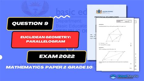 Euclidean Geometry Parallelogram Grade Youtube