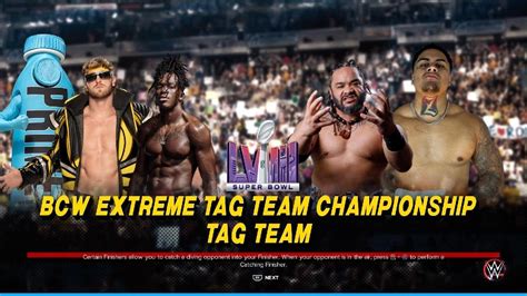 WWE LIVE Super Bowl LVIII Halftime Show Logan Paul KSI Vs Zilla