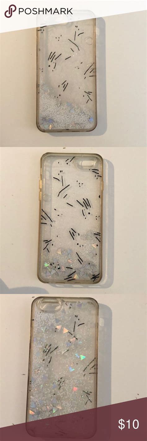 Silver glitter iPhone 6 case | Glitter iphone 6 case, Glitter iphone ...