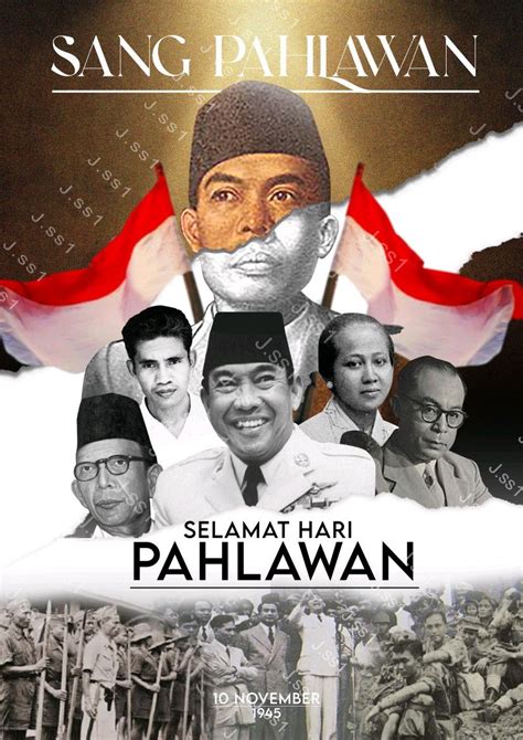 Poster Tentang Hari Pahlawan Indonesia Poster Tokoh Sejarah Photoshop