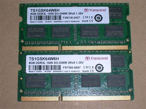 Yahooオークション 【動作確認済】transcend Ddr3 1600 Pc3l 12800