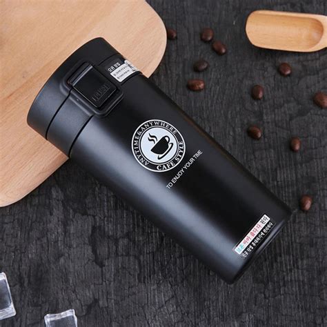 Buy Vacuum Insulation Cup Black Stainless Still 380 Ml Hot Water Cup