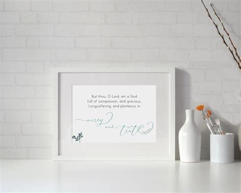 Mercy And Truth Printable File Christian Art Print Inspirational Home