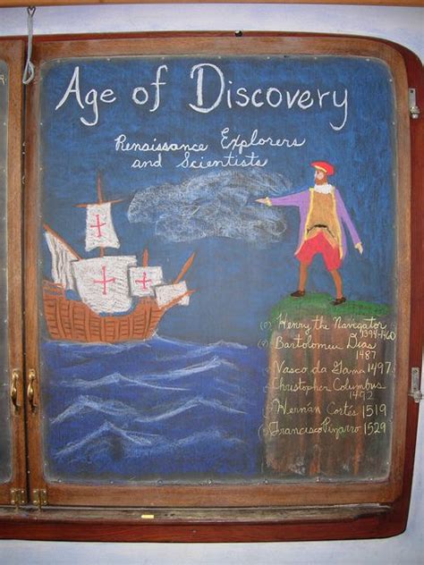 Waldorf Th Grade Age Of Exploration And Discovery Chalkboard