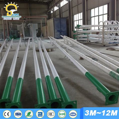 3m 12m Hot DIP Galvanized Solar Street Light Pole Solar Street Light Pole And LED Street Light