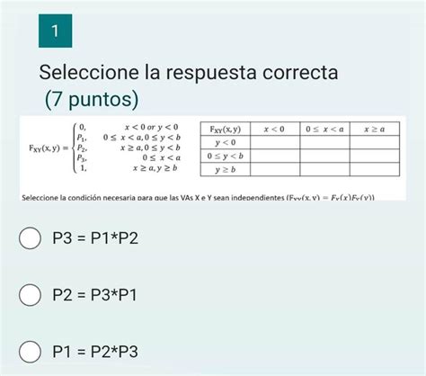 Solved Seleccione La Respuesta Correcta 7 Puntos