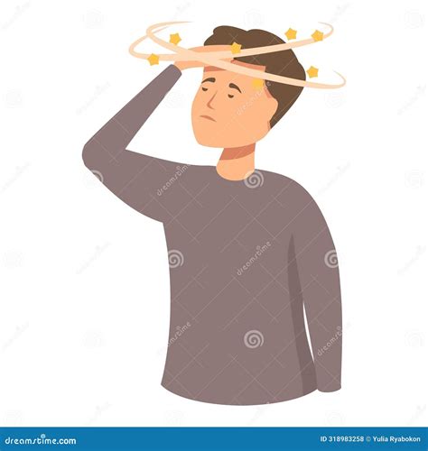 Cartoon Man With Dizzy Stars Illustration | CartoonDealer.com #318983258
