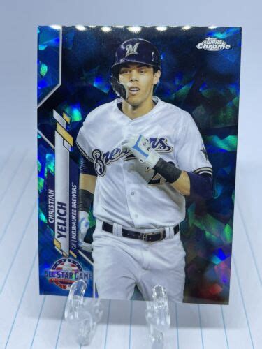 Topps Chrome Update Sapphire Christian Yelich Ebay