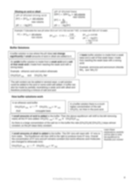 Solution 5 1 3 Revision Guide Acids Bases And Buffers Studypool