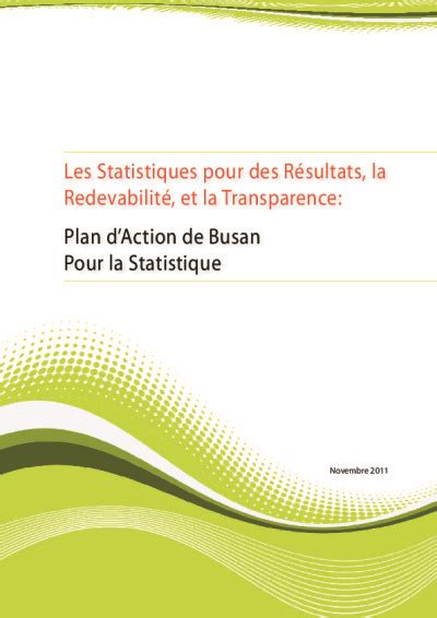 Les Statistiques Pour Des R Sultats La Redevabilit Et La Transparence