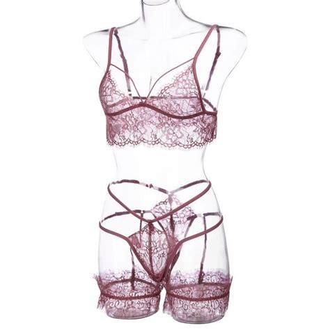 Mode sexy femmes sous vêtements en dentelle évider lingerie soutien