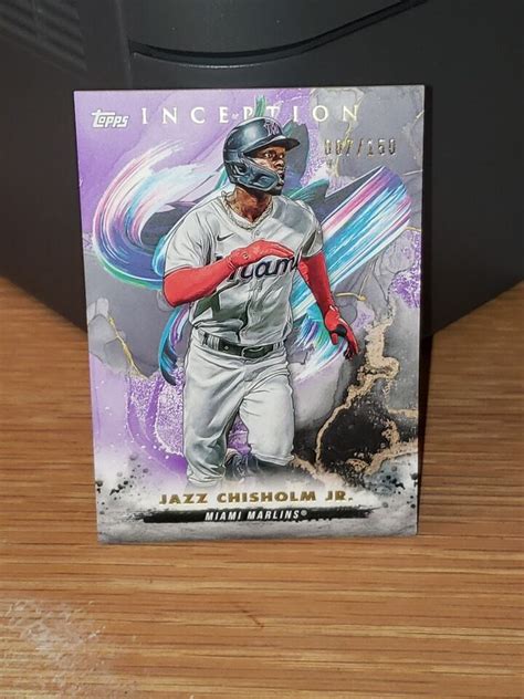 Jazz Chisholm Jr 2023 Topps Inception Purple 82 Miami Marlins 7 150