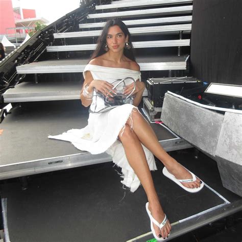 Dua Lipa Wears The Tiniest Purple Sequin Bikini While On Tour In Brazil